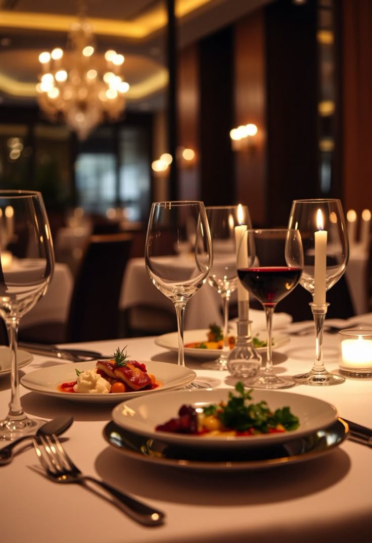 Mesa posta para evento